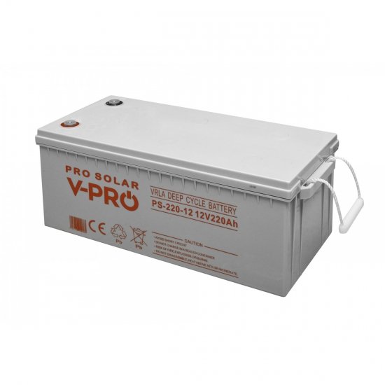 Akumulator DEEP CYCLE VPRO SOLAR 12V 220Ah