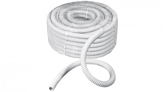 Rura spiralna wysokoelastyczna szara PVC fi25 ECGFE25 /30m/