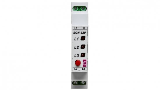 Lampka modułowa 3-fazowy czerwony LED 3x400V z przyciskiem SON-3 ZP 002471410