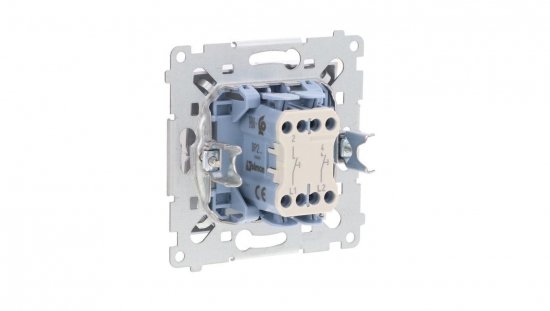 Simon 54 Przycisk podwójny, szybkozłącza, srebrny mat DP2.01/43