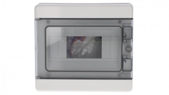 Rozdzielnica modułowa PV 1x8 natynkowa drzwi transp. seria 620 IP65 200x180x100 szyna N PE szara EC62008E