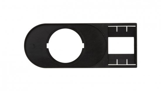 Tabliczka opisowa 75x30mm czarna prostokatna M22S-STDD-X 216394 /10szt./