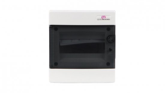 Rozdzielnica modułowa 1x8 podtynkowa /transparentna/ IP40 ECM8PT DIDO 001101010
