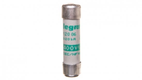 Wkładka bezpiecznikowa cylindryczna 8,5x31,5mm 6A aM 500V 012006