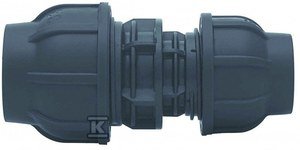 Złączka zaciskowa PP 32x25 PN16, do rur PE, kolor czarny