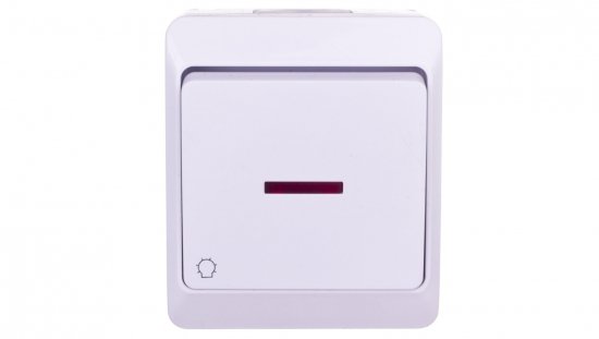 Hermes Przycisk światło biały IP44 ŁNT-1S+n 0346-02