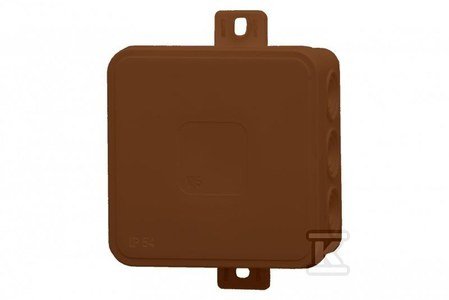 Puszka hermetyczna V7 termoutwardzalna IP54 brąz-klik 100x100x41