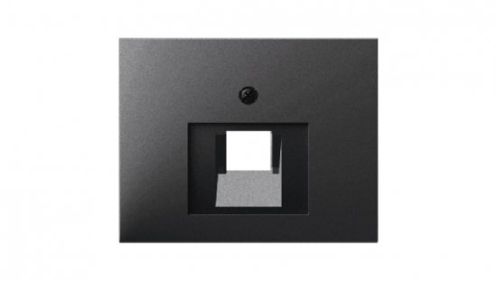 K.1 Element centralny do gniazda UAE RJ11 RJ12 RJ45 kat.3, 5e, 6 45st antracyt mat lakierowany 14077006