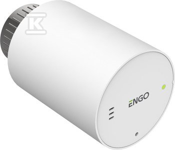 Głowica elektroniczna grzejnika, ENGO ETRV-M30, bezprzewodowa, M30x1,5 z adapterem na zawór RA, bateryjna, biała