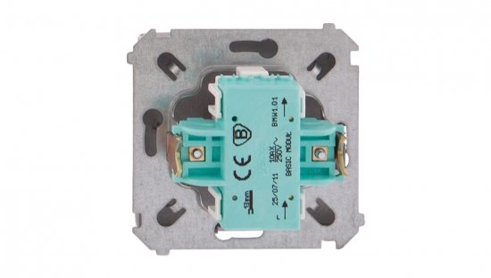 Simon Basic Łącznik jednobiegunowy, szybkozłącza, stal inox BMW1.01/21