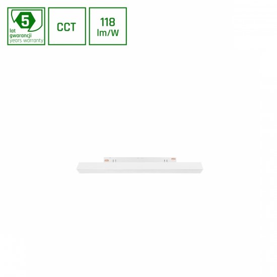 SYSTEM SHIFT CCT- LINE S OPRAWA LINIOWA 304X23X42MM 8W 100ST BIAŁY CCT SWITCH 5 LAT GW.