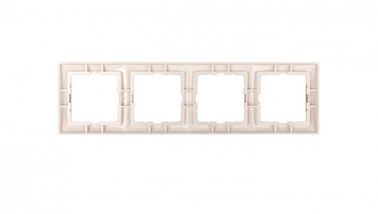 Berker B.Kwadrat Ramka poczwórna kremowa 5310148982