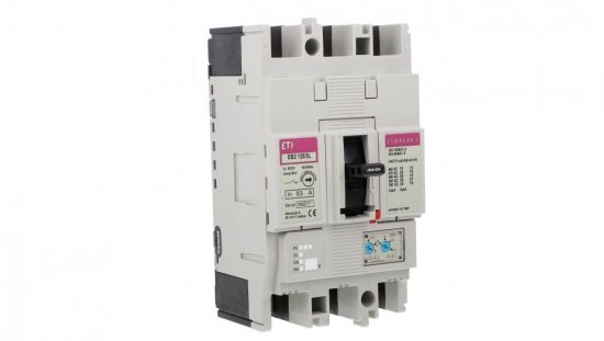 Wyłącznik kompaktowy 3P 63A 25kA /wyzwalacz termo-magnetyczny/ EB2 125/3L 004671024