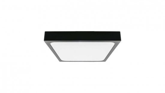 Plafoniera LED 24W 2400lm 4000K IP44 Kwadrat Mleczny Czarna Ramka 7646