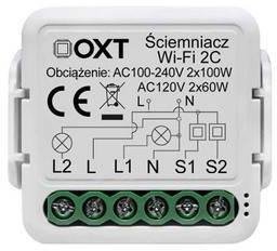 Moduł OXT mini ściemniacz 2 obwody WiFi TUYA
