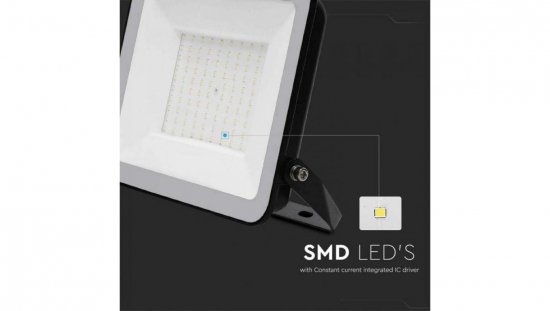 Projektor LED SMD 100W 8700lm 6500K Dioda IP65 Czarny SAMSUNG 5 Lat Gwarancji 10348