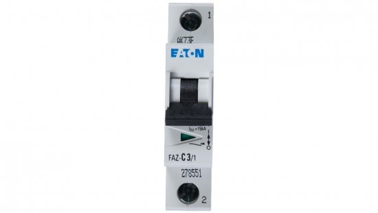 Wyłącznik nadprądowy 1P C 3A 15kA AC FAZ C3/1 278551