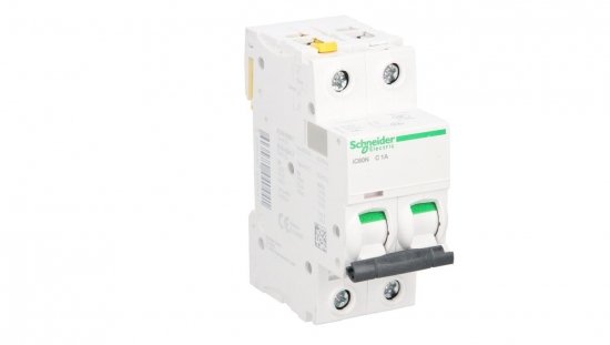 Wyłącznik nadprądowy 2P C 1A 6kA AC iC60N-C1-2 Acti9 A9F04201