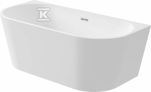 Wanna akrylowa przyścienna/wolnostojąca - 170 cm Silia, biały