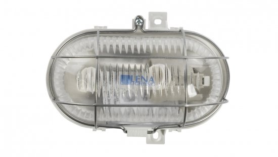 Oprawa kanałowa OVAL 1x60W E27 IIkl. 230V IP44 SIMETAL, biała, kl. pryzmatyczny 320170/EU