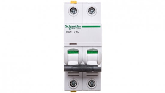 Wyłącznik nadprądowy 2P C 1A 6kA AC iC60N-C1-2 Acti9 A9F04201