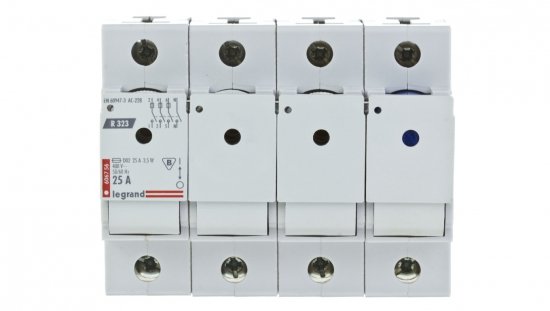 Rozłącznik bezpiecznikowy 3P+N 25A D02 R323 606756