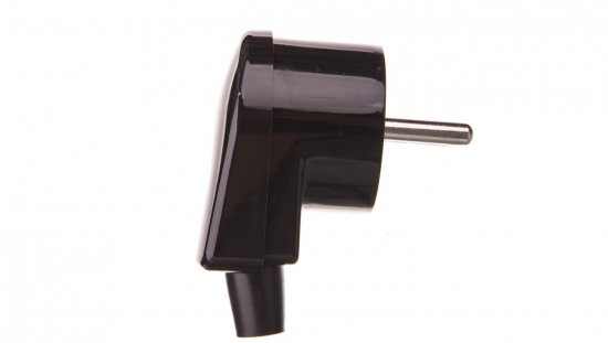 Wtyczka kątowa W 7 16A 2P Z czarna 31-12102.07P01