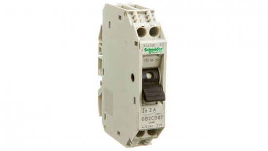 Wyłącznik termo-magnetyczny 1+N 2A AC GB2CD07