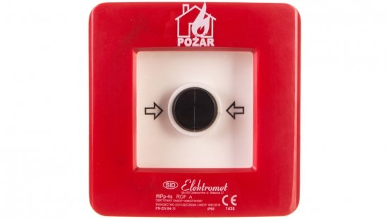 Ręczny ostrzegacz pożarowy 2Z 2R 12A IP65 WPp-4s ROP A 921562