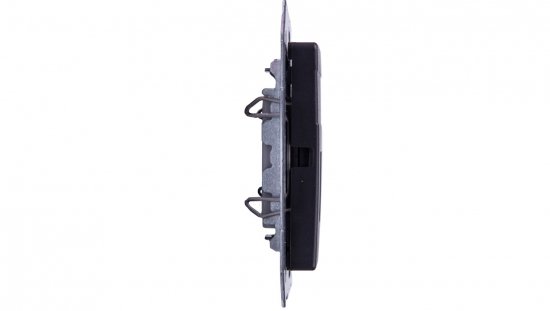Simon 82 Pokrywa gniazda komputerowego podwójnego 2xRJ45 płaska z adapterem i przesłoną grafit 82006-38