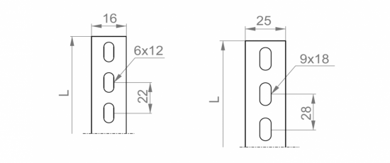Płaskownik perforowany 16x1,5mm 2m PLP16/2 640220 /2m/
