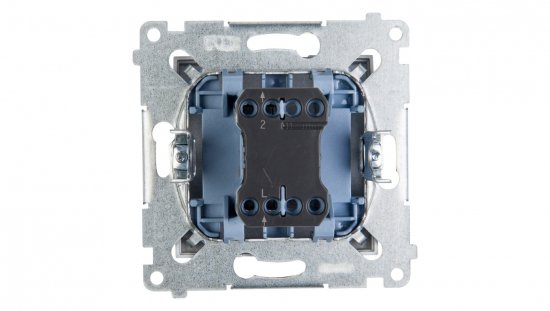 Simon 54 Łącznik jednobiegunowy srebrny mat DW1A.01/43