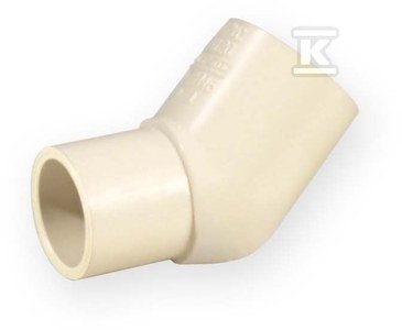 KOLANO NYPLOWE 45ST KW/KZ 1/2  PVC-C