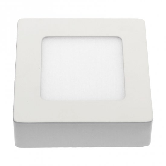 ALGINE ECO LED SQUARE 230V 6W IP20 WW SUFITOWE biała ramka NATYNKOWA