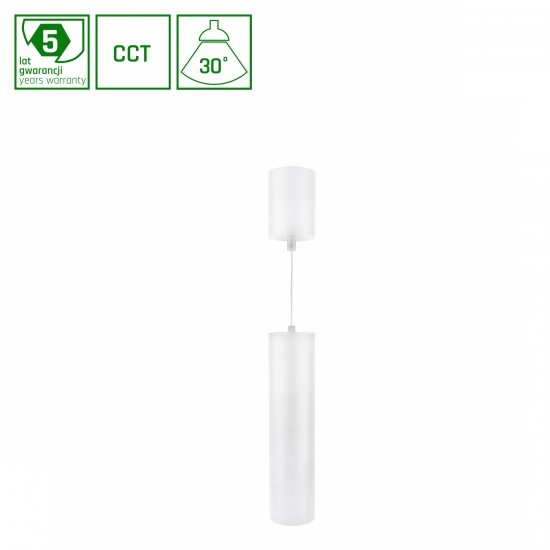 HANGIT MULTIWAY M 11W CCT 230V 30° IP20 74X300BAZA 75X100 BIAŁY,REGULOWANA WYSOKOŚĆ, 5 LAT