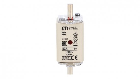 Wkładka bezpiecznikowa KOMBI NH00 gG 40A/500V 004182210 /3szt./