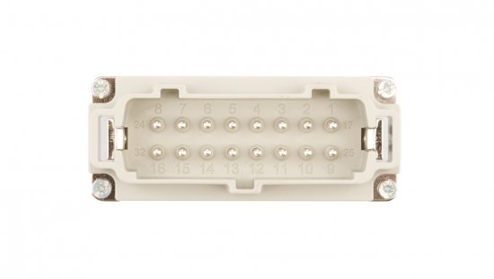 Wkład złącza 16P PE męski 16A 500V EPIC H-BE 16 SS DR 10194000
