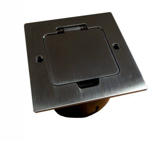 Box blatowo-podłogowy mini 2M IP44 puszka blatowo-podłogowa 45x45mm EM/FLB-SDF1ZNA