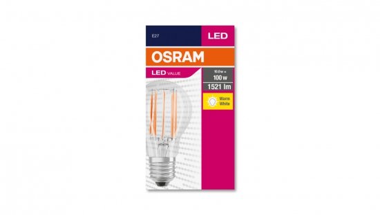 Żarówka LED E27 11W/827 E27 VALUE CL A FIL 100 non-dim 11W/827 4058075438514