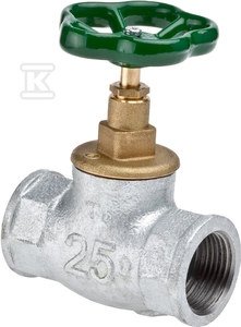 Zawór przelotowy żeliwny (figura M83) VIKING, żeliwo białe ciągliwe, uchwyt żeliwny, GW 2 1297150