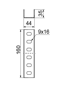 Łącznik ceownika LCW40H35 660200