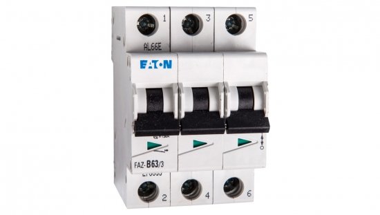 Wyłącznik nadprądowy 3P B 63A 15kA AC FAZ B63/3 278853