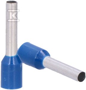 Końcówka kablowa tulejkowa, z izolacją, kolor izolacji: niebieski, przekrój 2,5mm2, długość 12mm ,5-12NB DUI-2