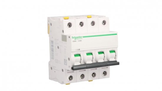 Wyłącznik nadprądowy 4P C 63A 10kA AC iC60H-C63-4 Acti9 A9F07463