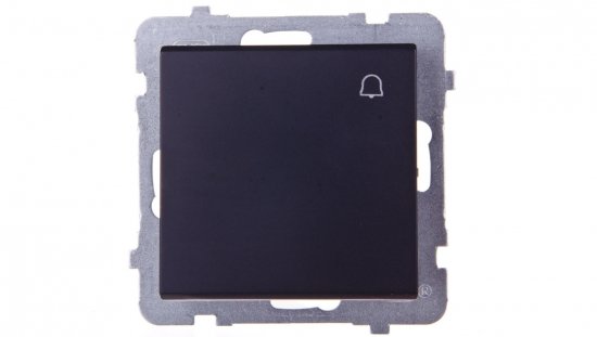 SONATA Przycisk /dzwonek/ czarny metalik ŁP-6R/m/33