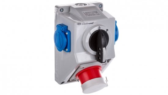 Zestaw C16-48.2N przełącznik L-0-P   wtyk 16A 3P N Z/2x16A 2P Z IP44 971652