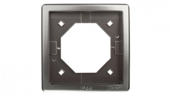 Simon Basic Standard Ramka bryzgoszczelna pojedyncza IP44 z uszczelką stal inox BMR1B/21