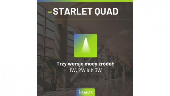 Oprawa awaryjna natynkowa STARLET QUAD SOH 350 NM 2H AT / soczewka otwarta do pomieszczeń wysokich / 92875
