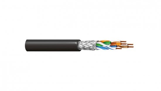 Kabel teleinformatyczny przemysłowy SF/UTP kat.5e 4x2x24AWG drut FRNC BL-74001NH.01500 /bębnowy/