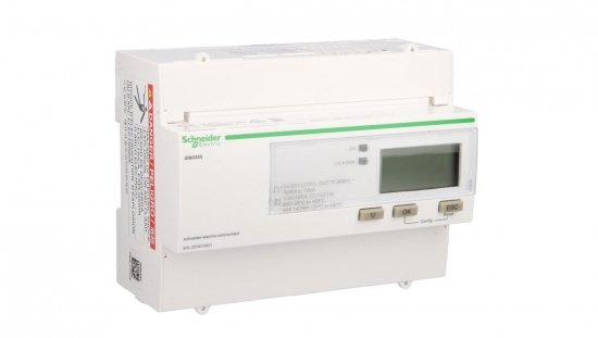 Licznik energii elektrycznej 1/3-fazowy 125A 100-277/173-480V kl.1/B Modbus MID taryfowy cyfrowy modułowy A9MEM3355